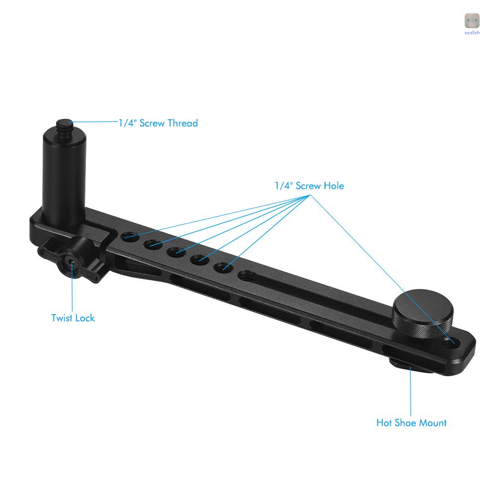 Cánh Tay Nối Dài Trục 1 / 4 Inch Bằng Hợp Kim Nhôm Cho FeiyuTech AK Series AK4000 AK2000