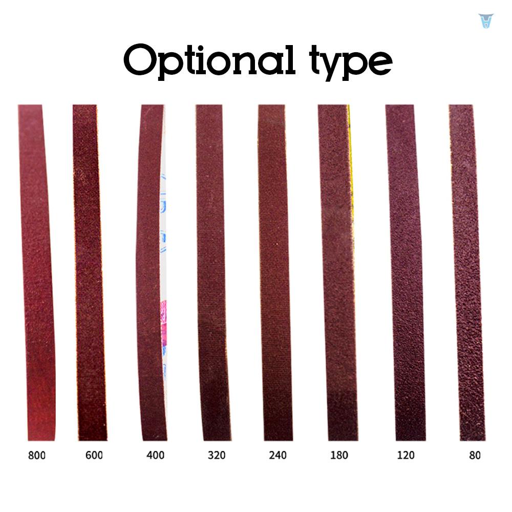 Set 10 Dây Đai Chà Nhám 330 * 10mm 80-800 Grit Dành Cho Máy Mài Góc