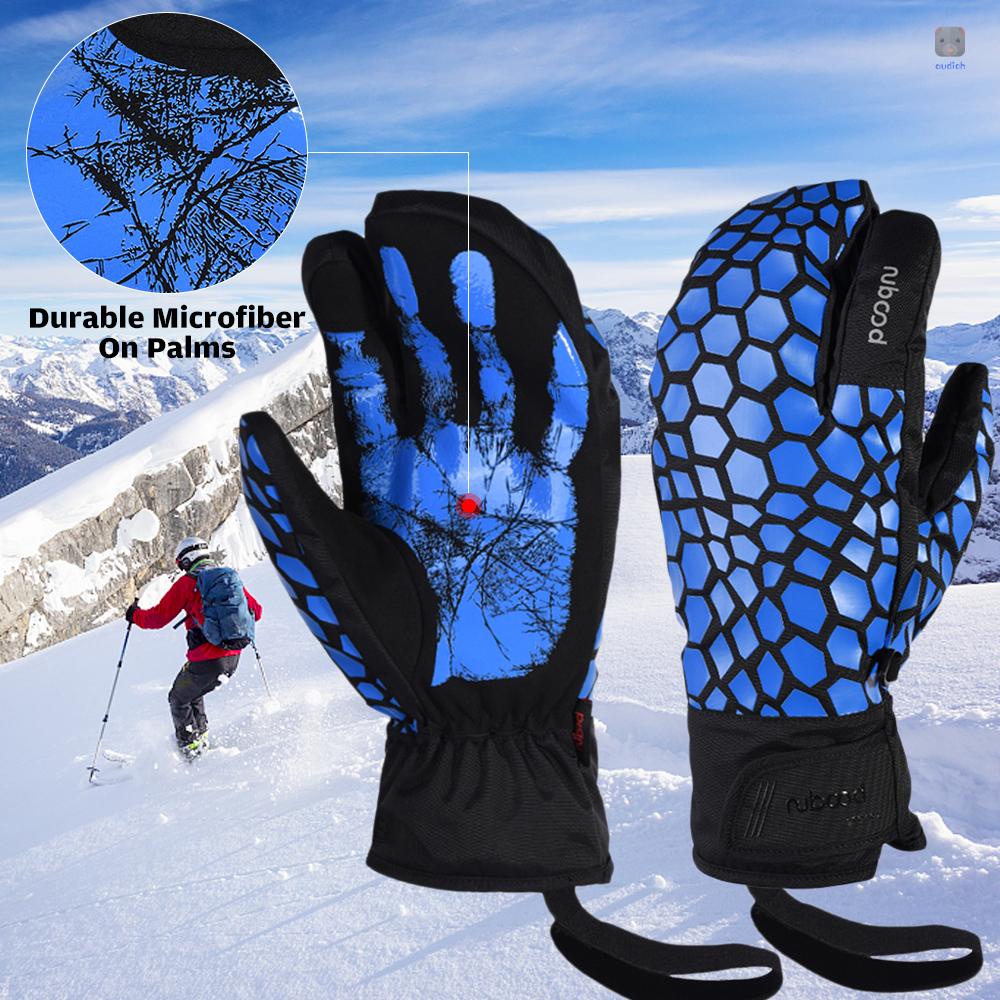 Găng Tay Trượt Tuyết Dây Rút Có Thể Chạm Màn Hình Cảm Ứng Giữ Ấm Mùa Đông Cho Nam Nữ