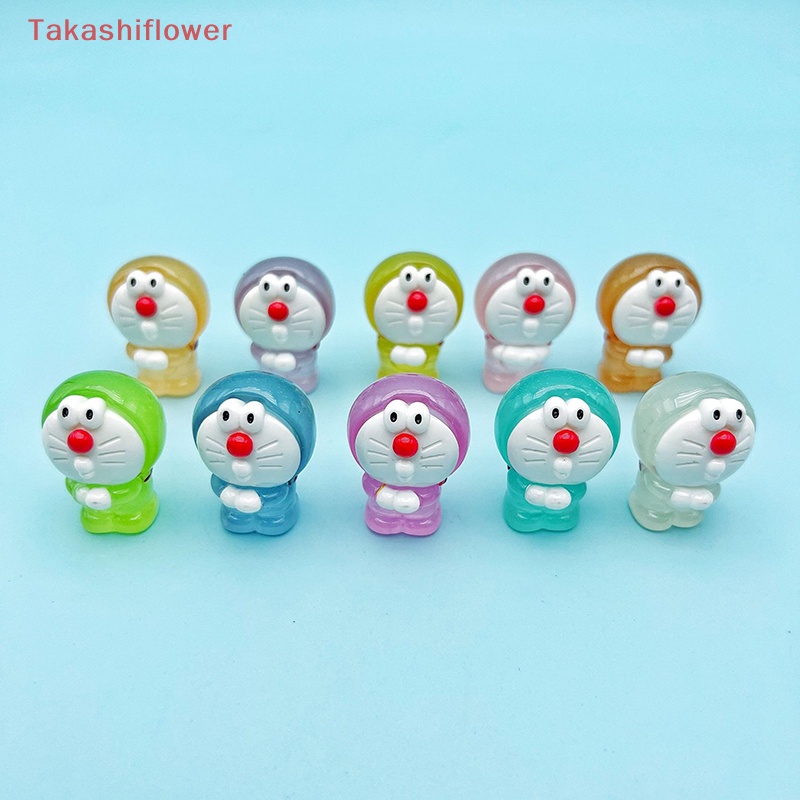 1 Đồ trang trí Nhân Vật Hoạt Hình Mini Bằng Nhựa Resin Phát Sáng Trang Trí Độc Đáo