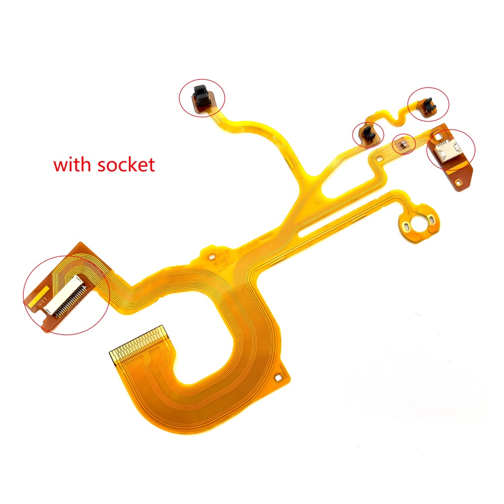 1 Chiếc Mới Cho Sony DSC-HX50 DSC-HX60V Ghế Sau Cáp flex Có Ổ Cắm Kỹ Thuật Số Sửa Chữa Máy Ảnh Một P