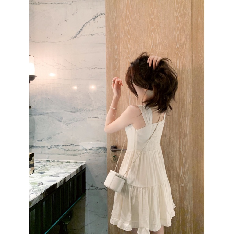 Đầm Hai Dây Ôm Dáng Màu Sắc Ngọt Ngào Thời Trang Mùa Hè Cho Nữ