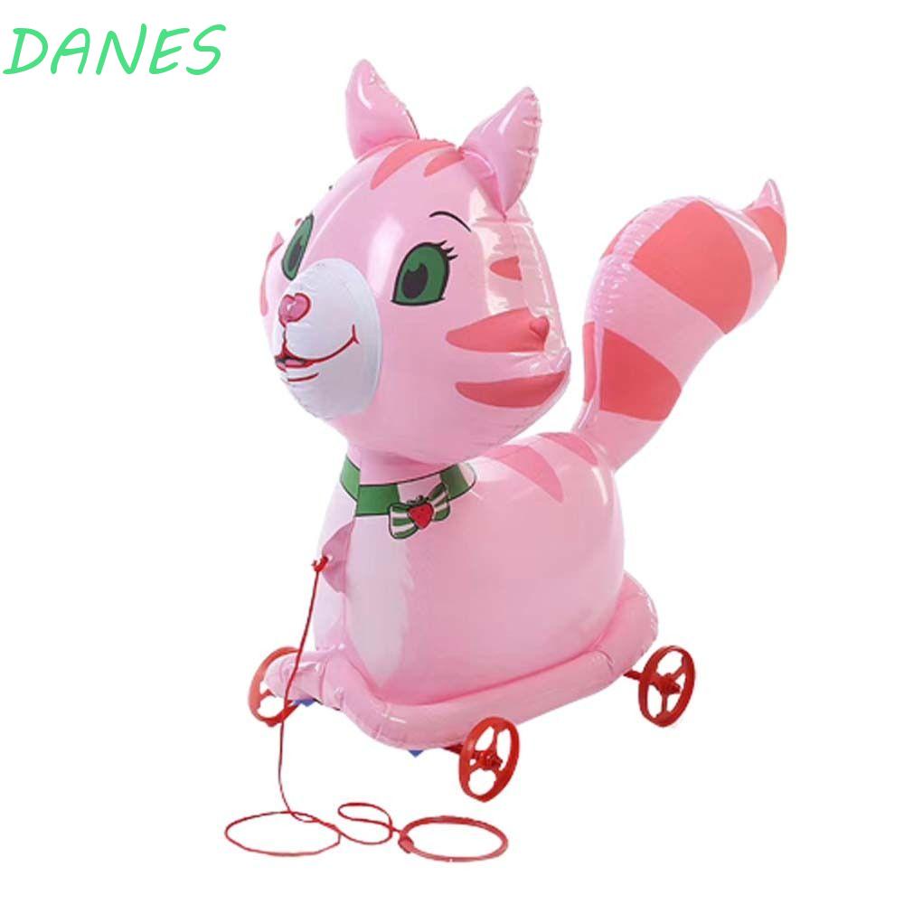 Bong Bóng Bơm Hơi Hình Động Vật Hoạt Hình Dễ Thương Kèm Dây Thừng Trang Trí Sinh Nhật Cho Bé