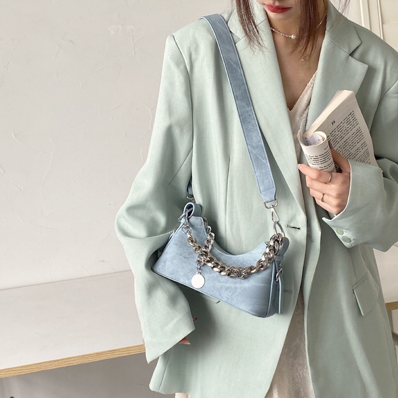 Túi Đeo Chéo Denim Quai Bản To Sành Điệu Thời Trang Phong Cách Hàn Quốc 2023 Cho Nữ