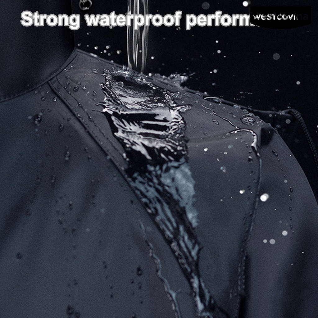 [COD]☁1 Bộ Áo Mưa Thoáng Khí Với Dải Phản Quang Chống Nước Chống Mài Mòn Hai Lớp Dành Cho Lái Xe