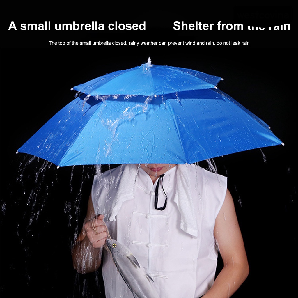 [COD]☁Mũ Dù Hai Lớp Thoáng Khí Chống Tia UV Chống Mưa Có Thể Gấp Gọn Tiện Dụng