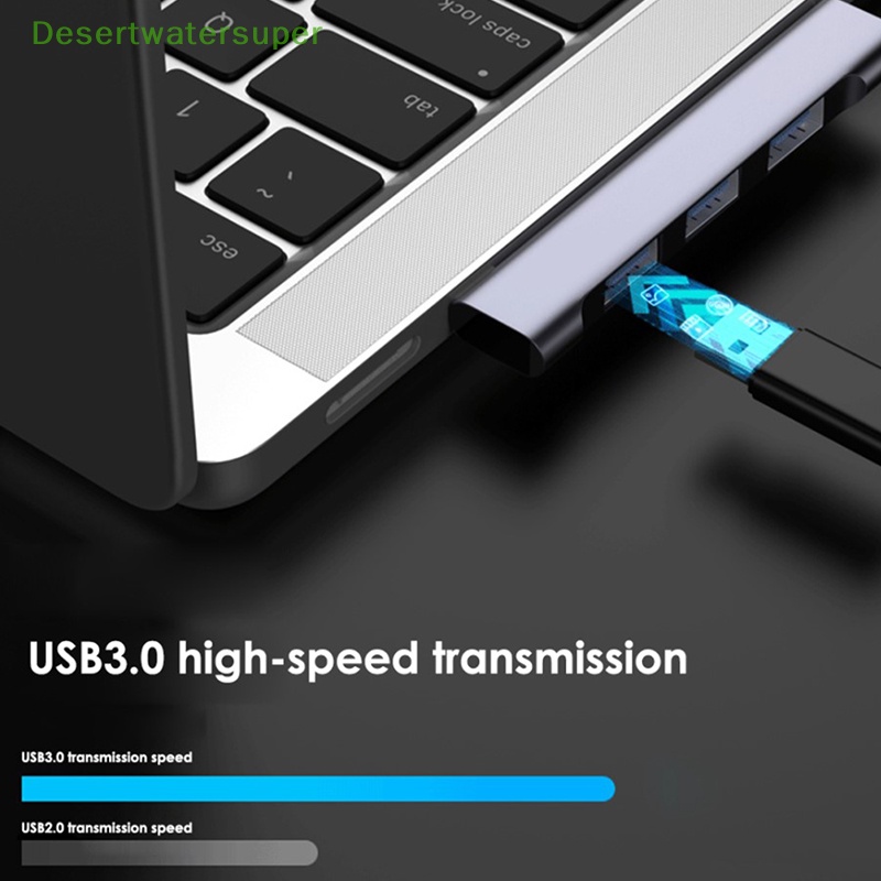 Bộ Chia Cổng USB 3.0 5Gbps Type-C Tốc Độ Cao 4 Trong 1