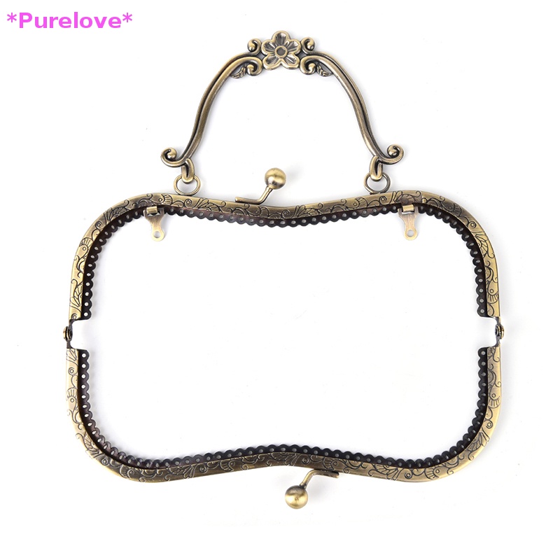 Khung Kẹp Cầm Tay DIY 1X 20.5cm Phong Cách Vintage Dành Cho Nữ Mới