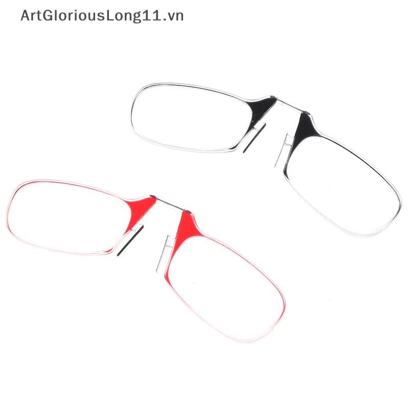 1 Kính Đọc Sách Siêu Mỏng Có Kẹp Mũi Tiện Dụng Unisex