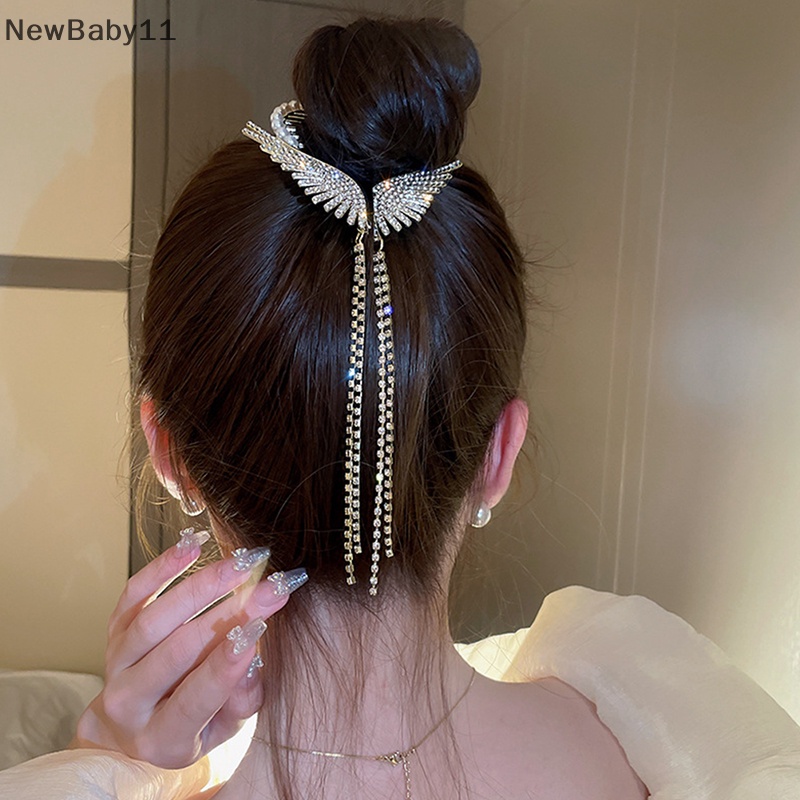 1 Kẹp Tóc Đính Ngọc Trai Và Kim Cương Giả Hình Viên Thuốc