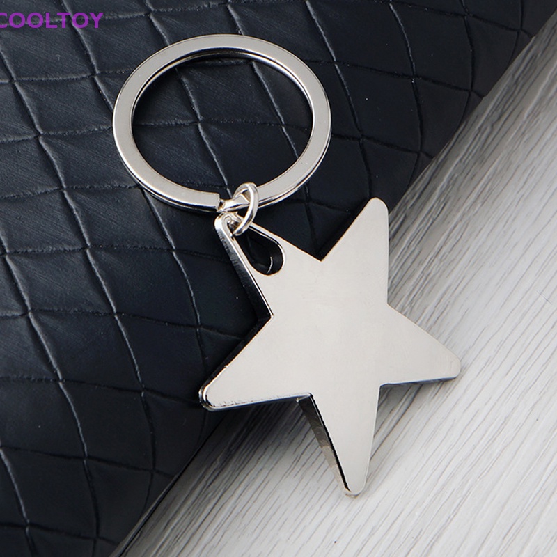 Móc Khóa Kim Loại Hình Ngôi Sao Năm Cánh Sáng Tạo