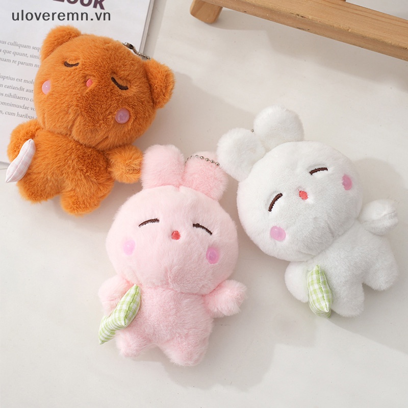 Móc Khóa Thỏ Nhồi Bông Dễ Thương
