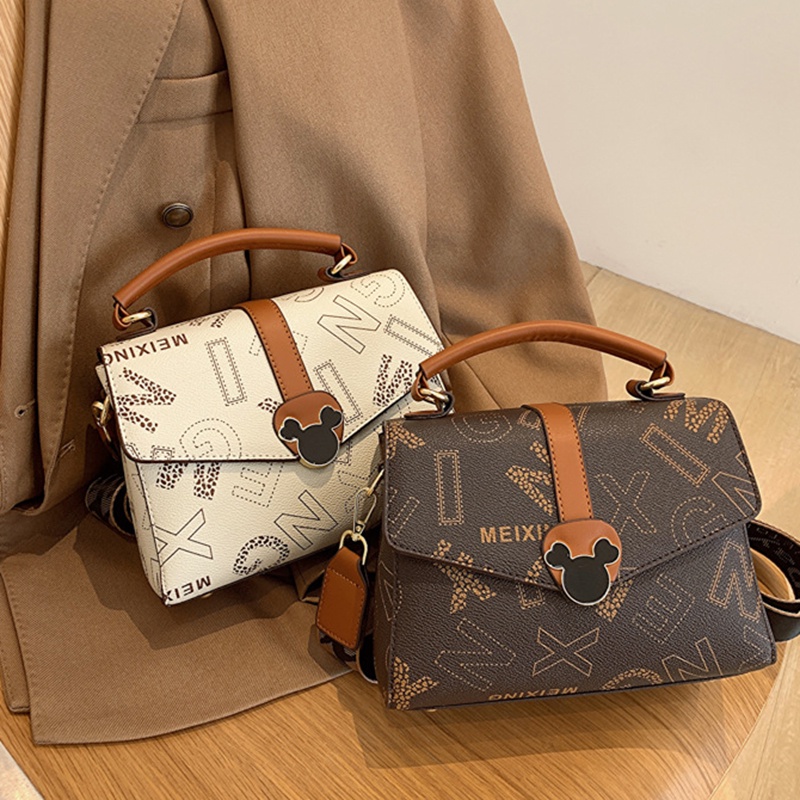 Túi Đeo Chéo Hình Vuông Cỡ Nhỏ Thiết Kế Thời Trang Dễ Thương Cho Nữ