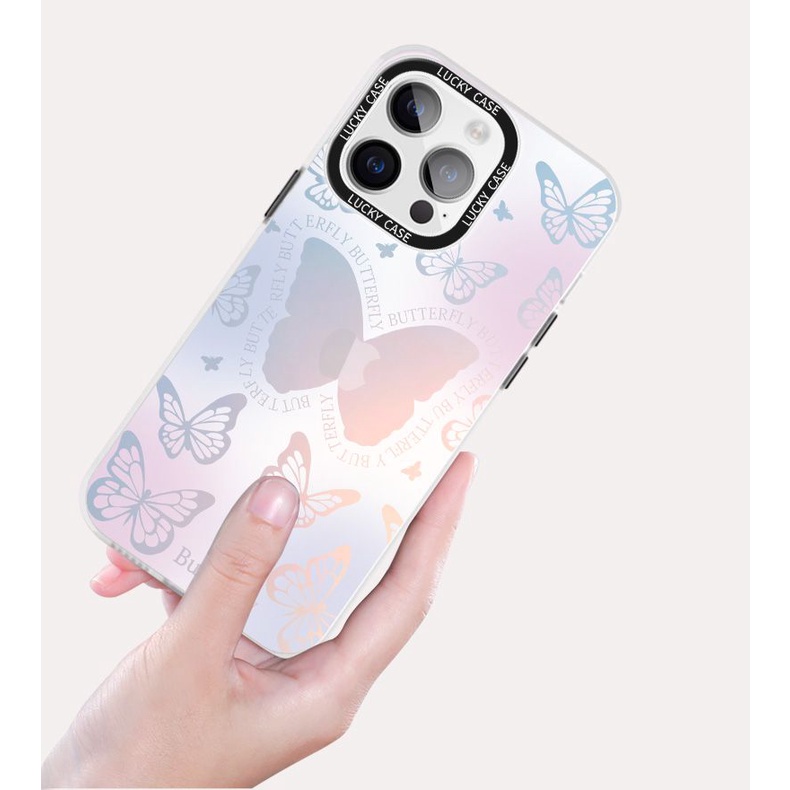 DISNEY Ốp Điện Thoại Chống Sốc Chống Rơi Họa Tiết Bướm Cho iphone 14 11 13 12 X XS Pro Max xr Mini xr 7 8 plus