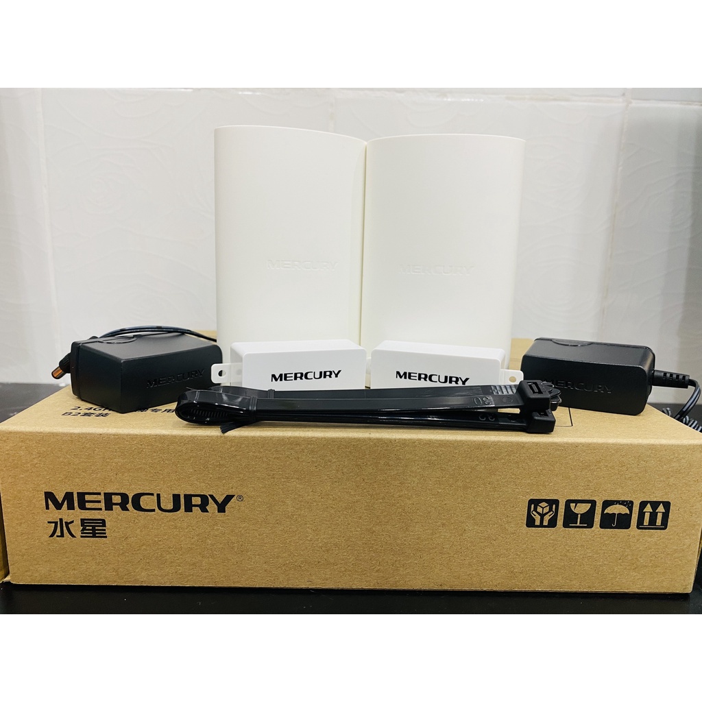 Bộ thu phát Wifi Mercury MWB201, MWB B2 1Km dùng cho thang máy, Camera IP.. -Cam Kết Hàng Chất Lượng