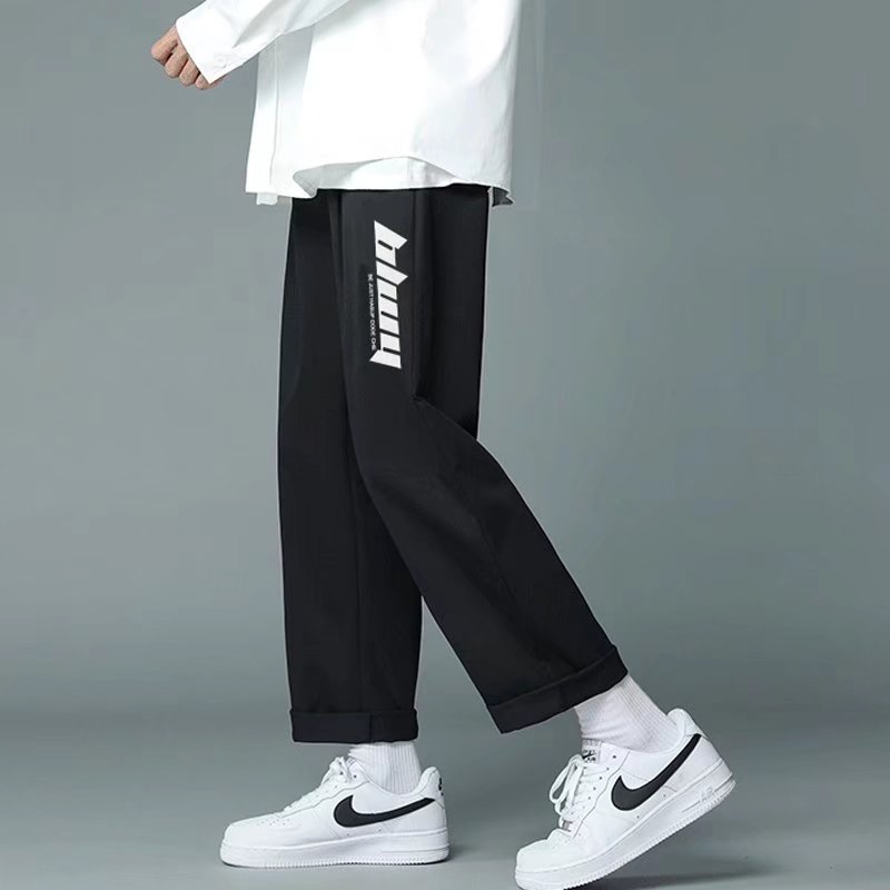 Quần Dài Ống Rộng Vải Lụa Mát Mỏng Nhanh Khô Thời Trang Mùa Hè Cho Nam