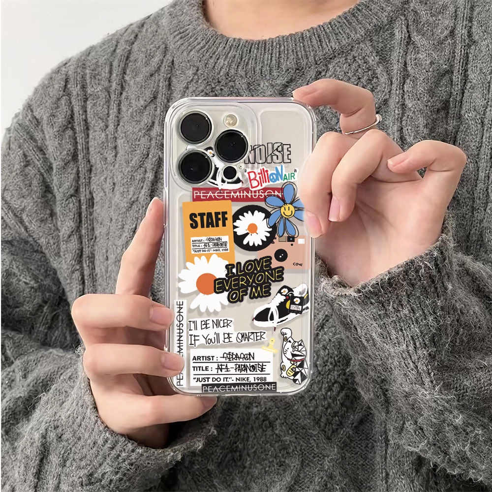 ✅Ốp Điện Thoại Mềm Chống Sốc Họa Tiết Hoa Cúc Đơn Giản Cho Iphone 12 Note 1113Max6In78 14pro plus