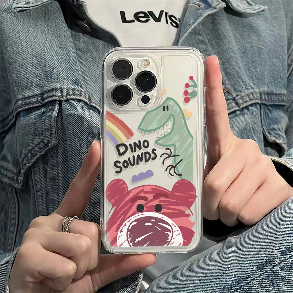 ✅Ốp Điện Thoại Mềm Chống Sốc Hình Gấu Và Dâu Tây Cho Apple Iphone 6In Plus 11 78 1213 Max 14 Pro