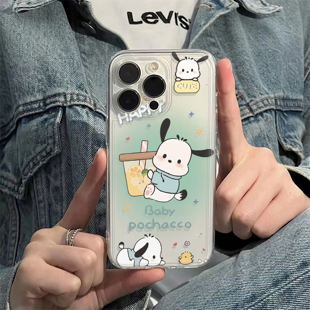 ✅Ốp Điện Thoại Mềm Chống Sốc Hình Cún Pacha 6In Đơn Giản Cho Apple maxiPhone12 1311 plus14pro78 2Z7C