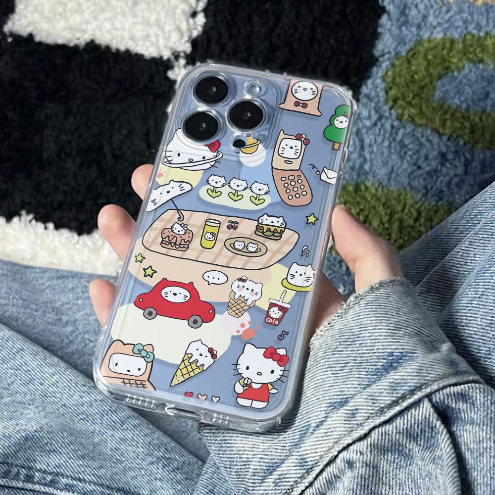 ✅Ốp Điện Thoại Mềm Chống Sốc Hình Đầu Mèo Cho Apple Iphone max14pro 11 13 plus 12 786ins UUC0