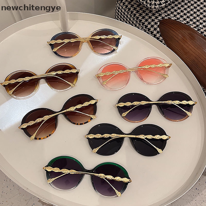 Kính Mát Gọng Tròn Phong Cách Vintage Thời Trang Cho Nữ