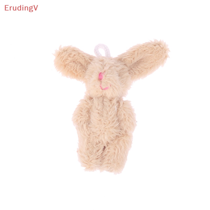 Thỏ Nhồi Bông Mềm Mại 5.5CM Treo Móc Khóa / Ba Lô / Móc Khóa Trang Trí Nhà Búp Bê