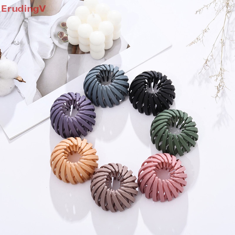 [ErudingV] Kẹp Tóc Đuôi Ngựa Có Thể Thu Gọn Hình Tổ Chim Thời Trang [Mới]