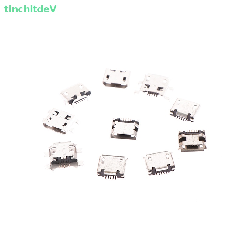Hộp 50 Mô Hình 10 Mẫu Micro USB Female 5pin DIP Type B SMT Chất Lượng Cao