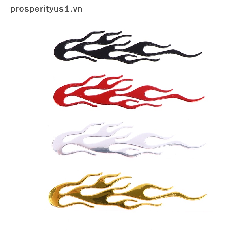 Đề Can Vinyl Phản Quang Họa Tiết Ngọn Lửa 3d Trang Trí Xe Hơi / Xe Máy prosperityus1 [20 * 4CM]