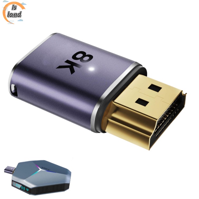 Adapter Chuyển Đổi HD 8k 60hz Male Sang Female Hdmi-compatible 2.1 4k 8k Cho Màn Hình Máy Chiếu Hdtvs