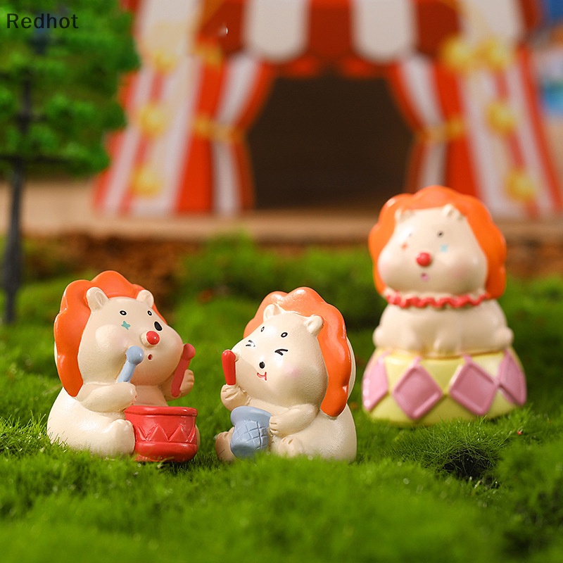 &lt; Redhot &gt; Mô Hình Sư Tử Rạp Xiếc Mini Vui Nhộn Trang Trí Tiểu Cảnh Để Bàn Trang Trí Nội Thất