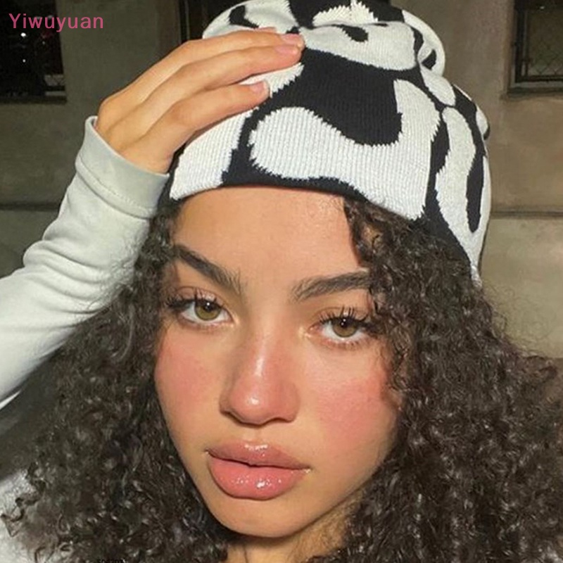 < Yiwuyuan > Mũ beanie Trùm Đầu Ấm Áp Thời Trang Mới Cho Nam Và Nữ