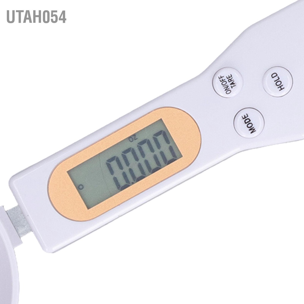 Utah054 Cân thìa kỹ thuật số có màn hình LCD 500g / 0 1g Pha chế Hạt cà phê Bột sữa Gia vị