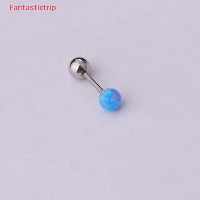 1 Khuyên Tai Đá Opal Nhiều Màu Thời Trang Mới