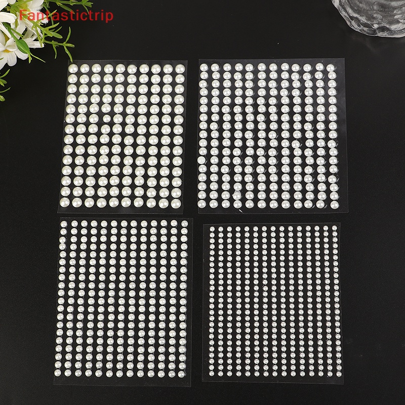 [Fantastictrip] Đá Giả Ngọc Trai Tự Dính Kích Thước 3 / 4 / 5 / 6mm