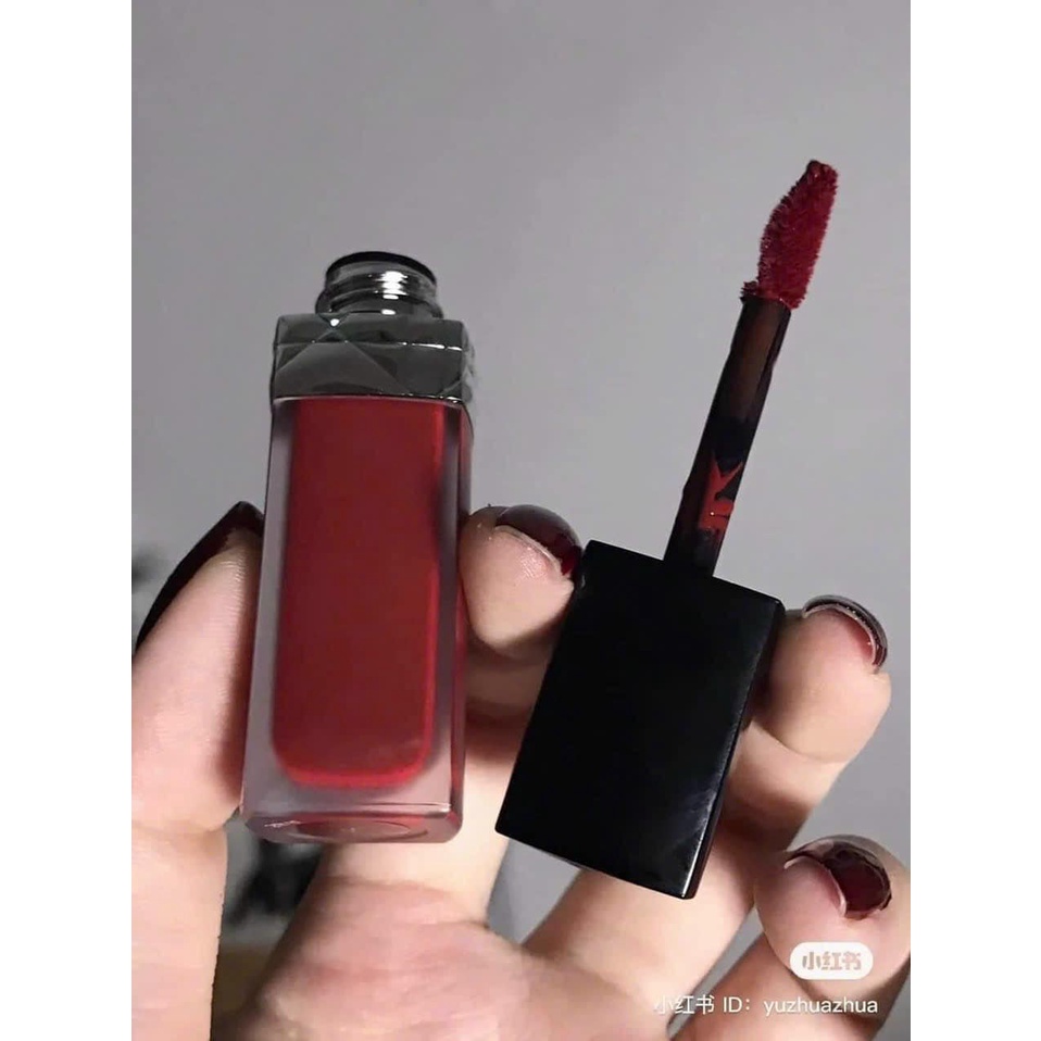 [Unbox] Son Kem Dior forever liquid 861 đỏ cam cháy