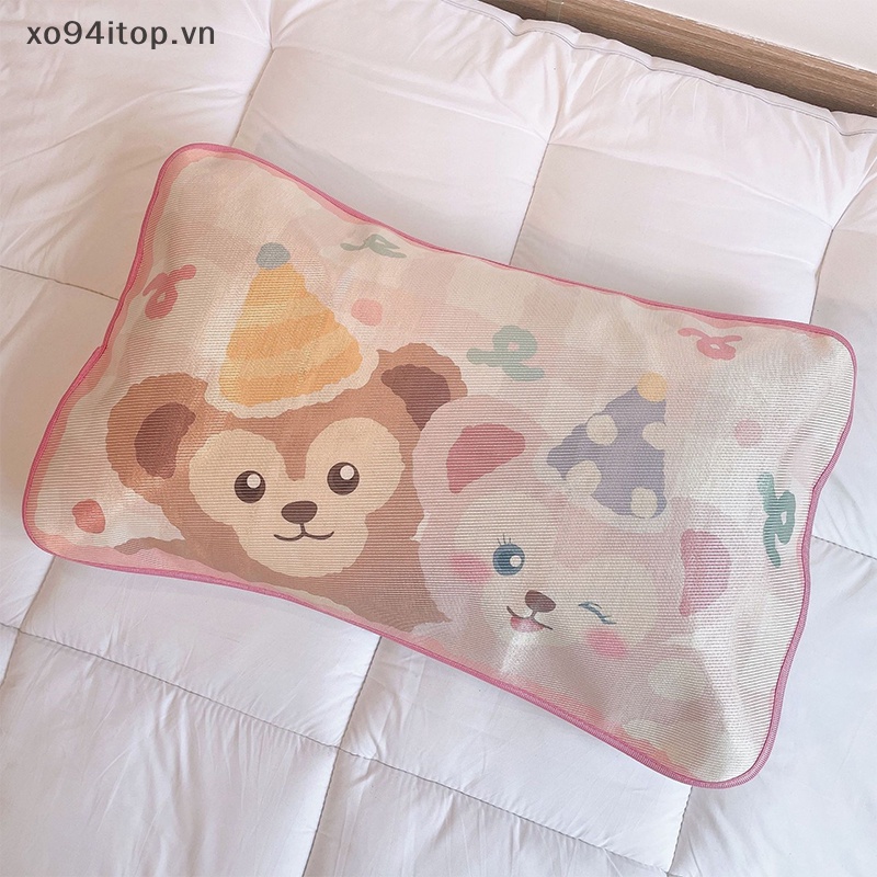 Xoitop Vỏ Gối Bằng Lụa Lạnh Thoáng Khí Thoải Mái Họa Tiết Hoạt Hình Kawaii Dành Cho Học
