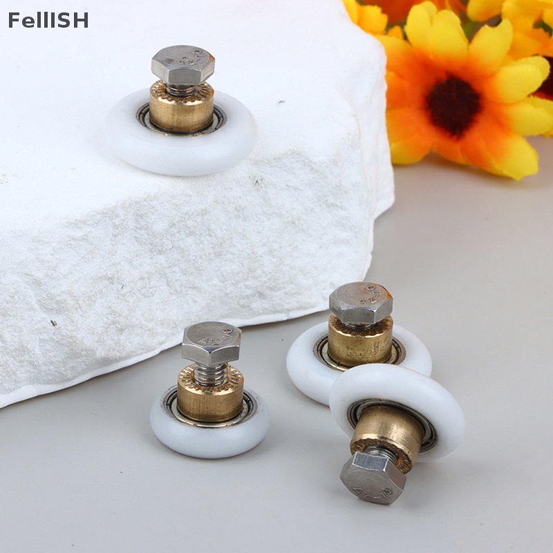 Bộ 4 Bánh Xe Ròng Rọc Chuyên Dụng Cho Cửa Kính Nhà Tắm 439br