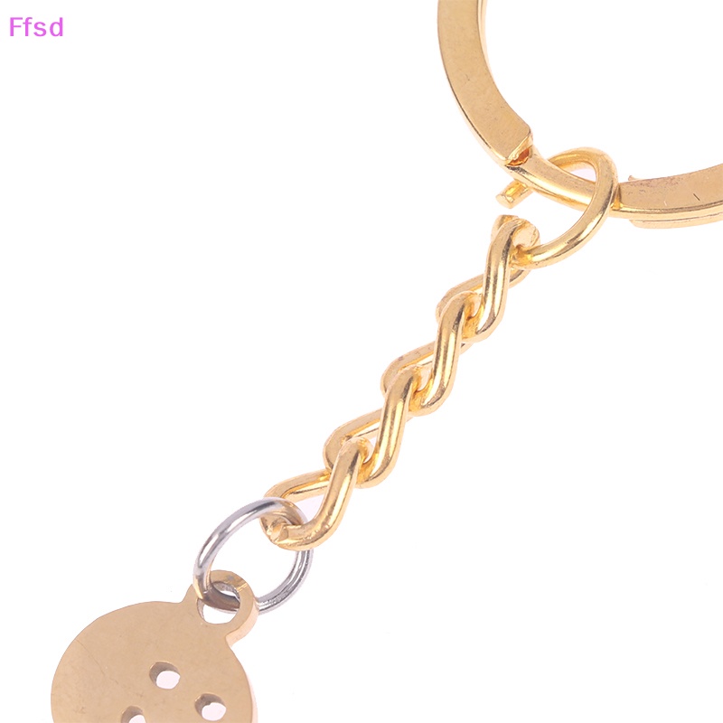 {Ffsd} Móc Khóa Mặt Dây Chuyền Hình Người Nhỏ Bằng Thép Không Gỉ Vui Nhộn * Bán Chạy