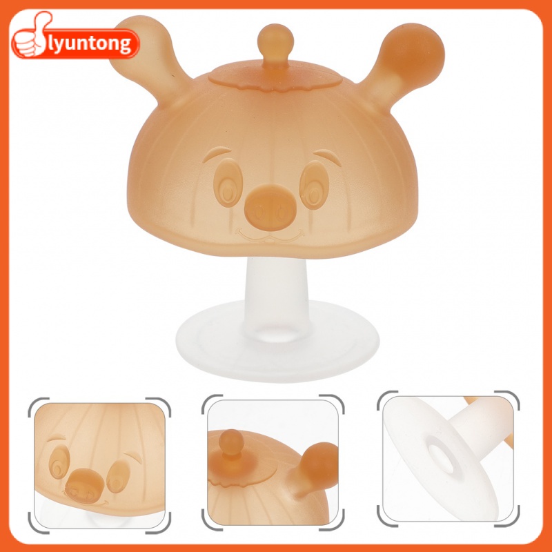 Đồ Chơi Gặm Nướu Hình Nấm Bằng Silicone Dành Cho Trẻ Nhỏ
