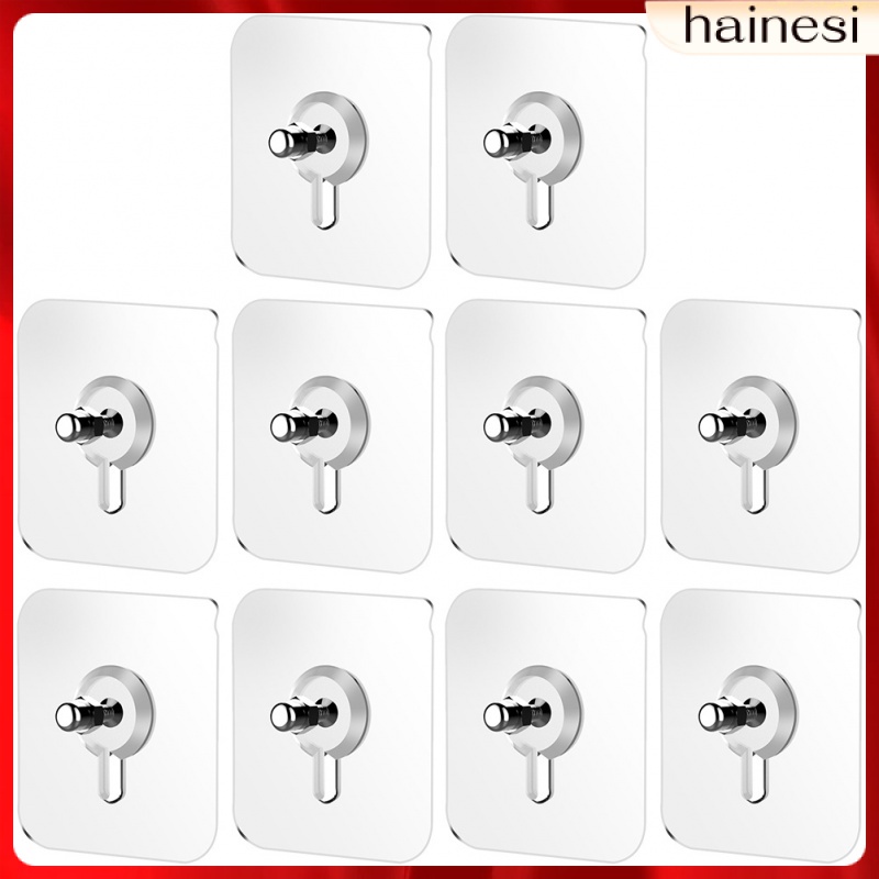 Set 10 Móc Treo Đồ Dán Tường Không Để Lại Dấu Vết