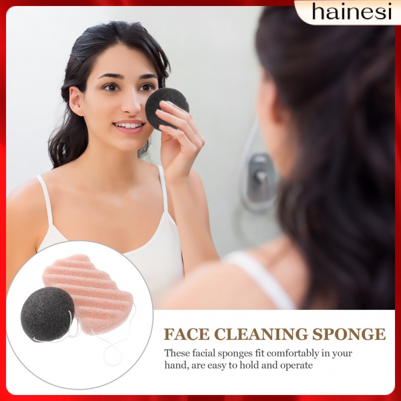 Set 2 Mút Tắm Rửa Mặt Làm Sạch Sâu Tiện Dụng