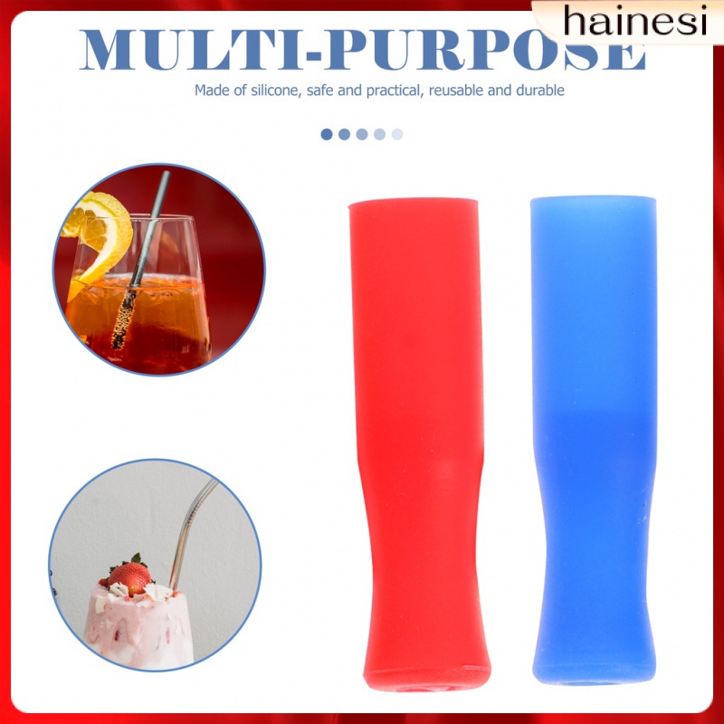 Bộ 8 Ống Hút Silicone Tái Sử Dụng Được