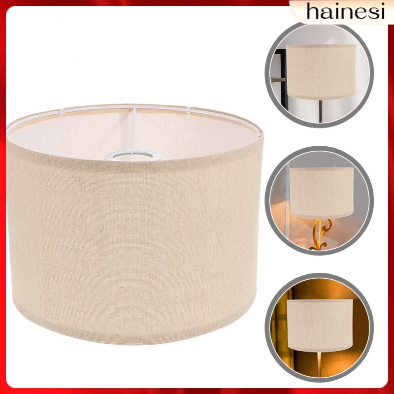 Chụp Đèn Bằng Vải Lanh Màu Đen Phong Cách Vintage Trang Trí Nhà Cửa