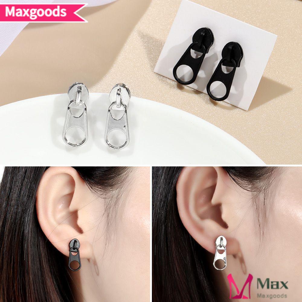 Bông Tai Hình Khóa Kéo Đơn Giản Sáng Tạo Thời Trang