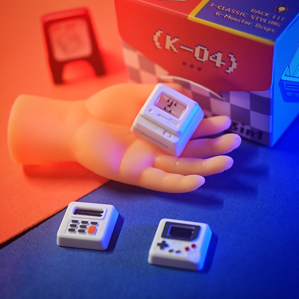 Nút Bàn Phím K-04 3 Trong 1 Thay Thế Thiết Kế Dễ Thương Phong Cách Retro