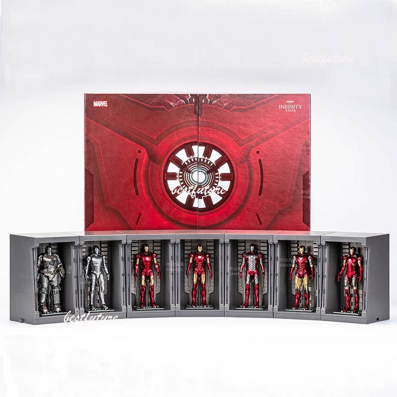Mô Hình Nhân Vật Iron Man Mark 1, Mark 2, Mark 3-Mark 7 10cm