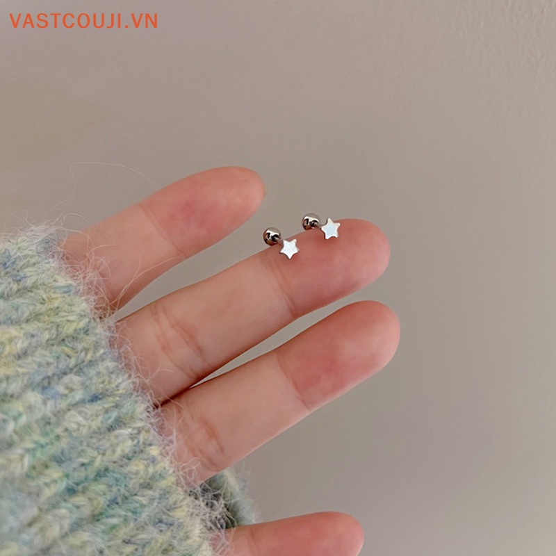 1 Đôi Khuyên Tai Nữ Hình Hoa / Ngôi Sao / Trái Tim Xinh Xắn