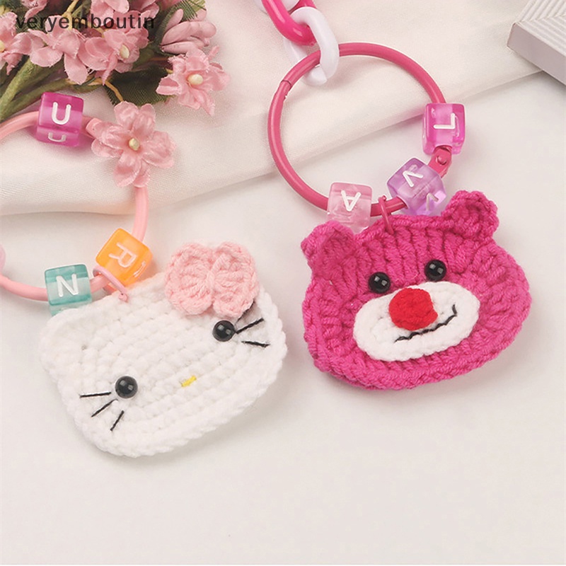 Móc Khóa Đan Len Họa Tiết Hoạt Hình Dễ Thương Sáng Tạo