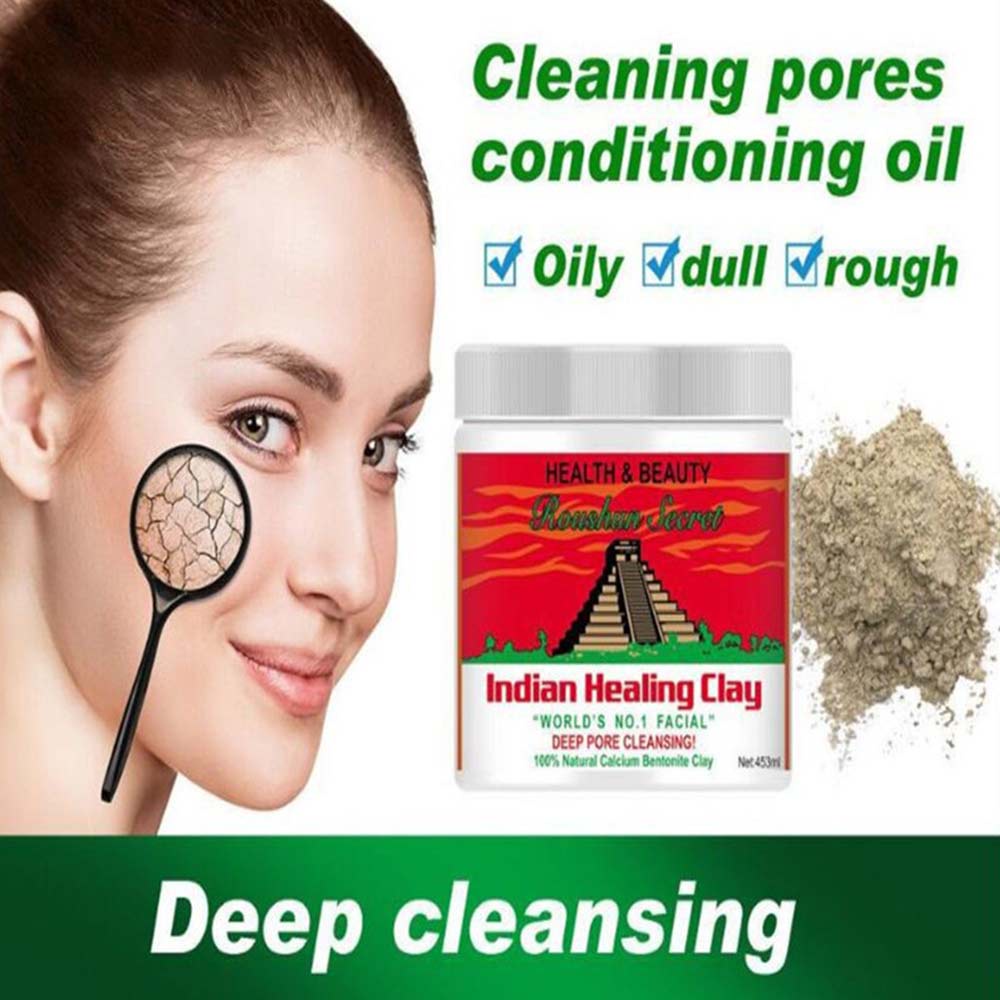 Aztec Secret - Indian Healing Clay - 1 lb , Deep Pore Cleansing Facial & Body Mask, Natural Calcium Bentonite Clay